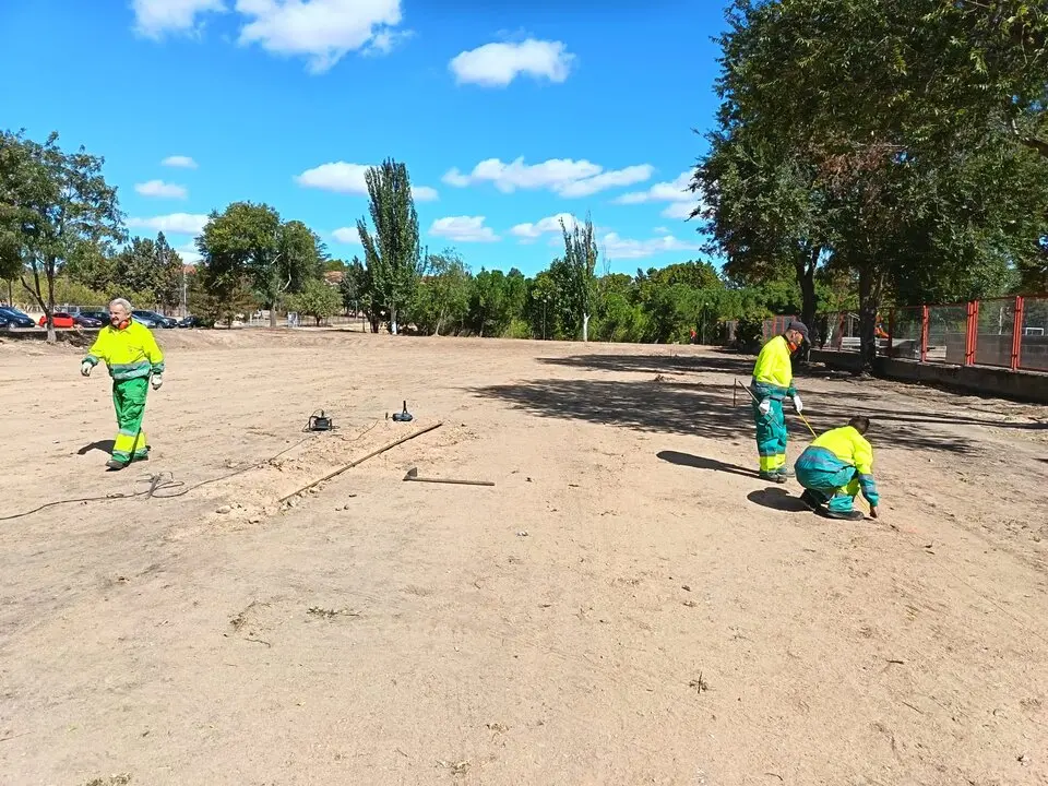 obras aparcamiento Rio manzanas