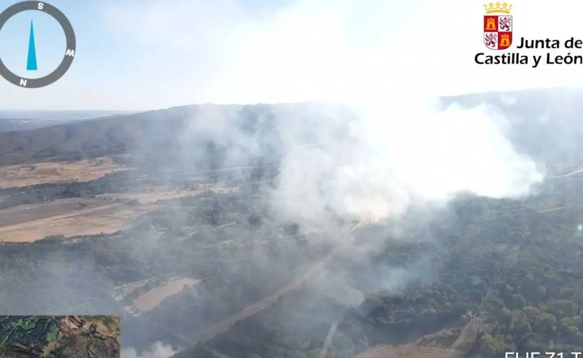 incendio San Martín del Terroso