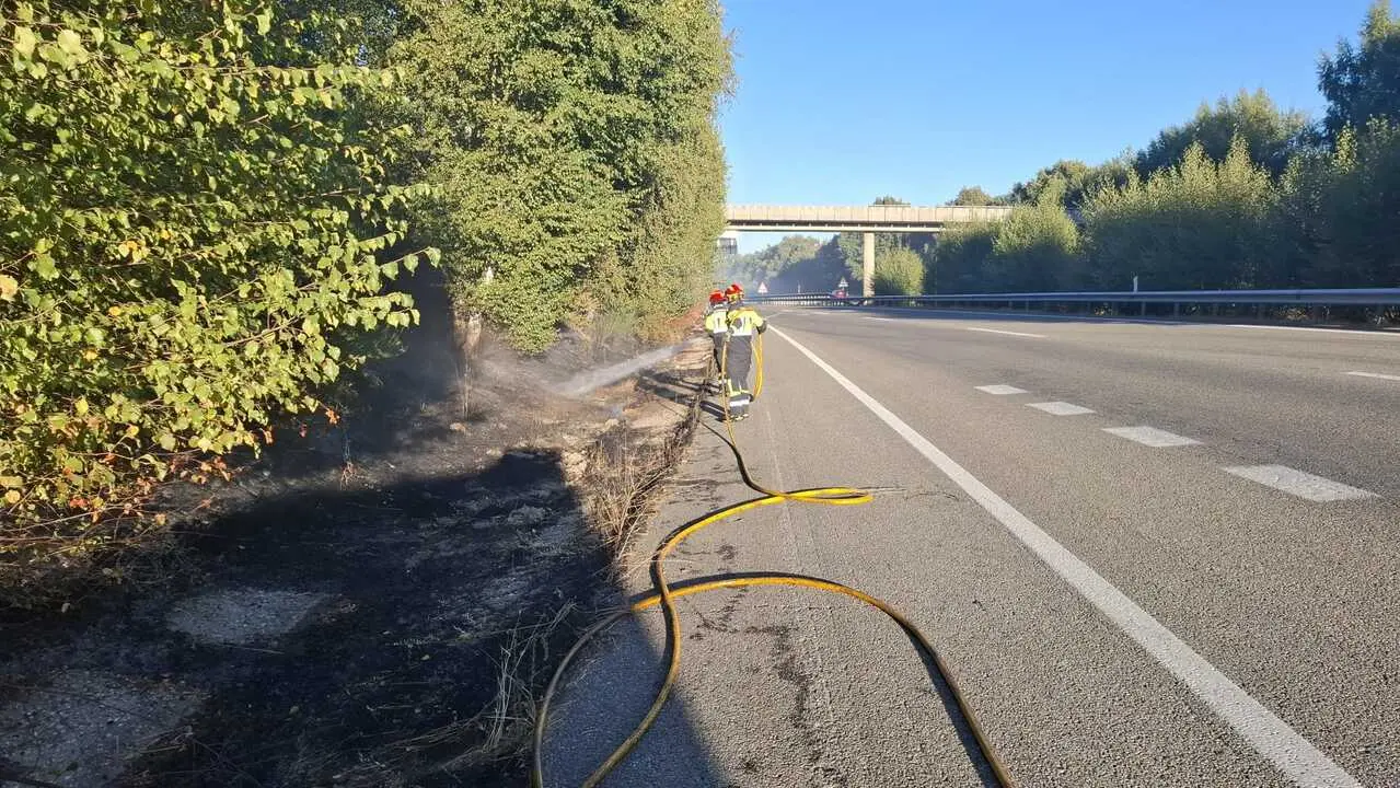 Incendio A-52 camión