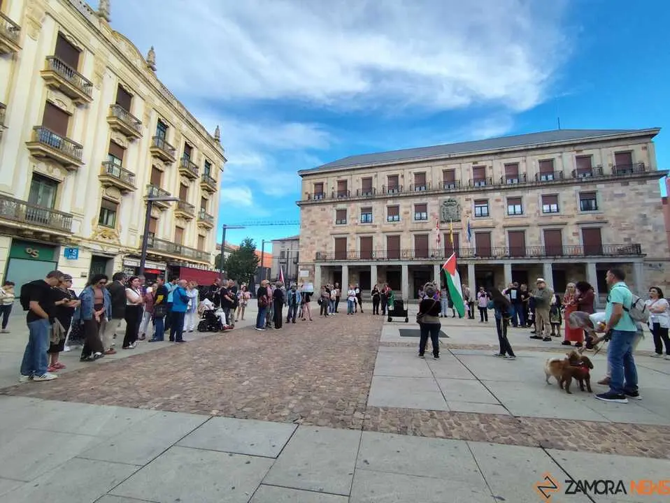 Protesta pro palestina Zamora