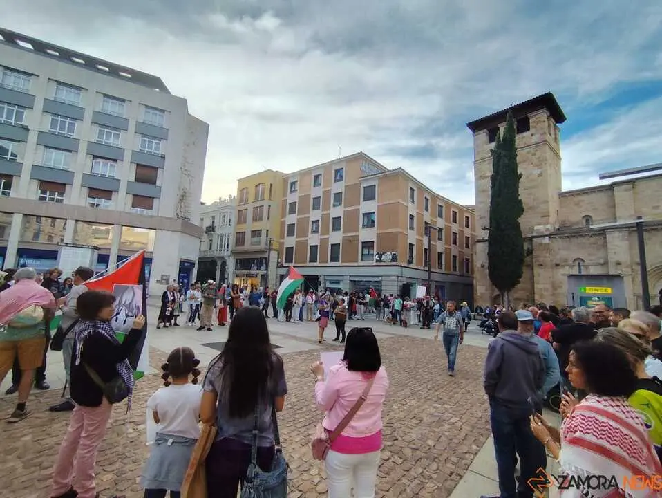 Protesta pro palestina Zamora _2