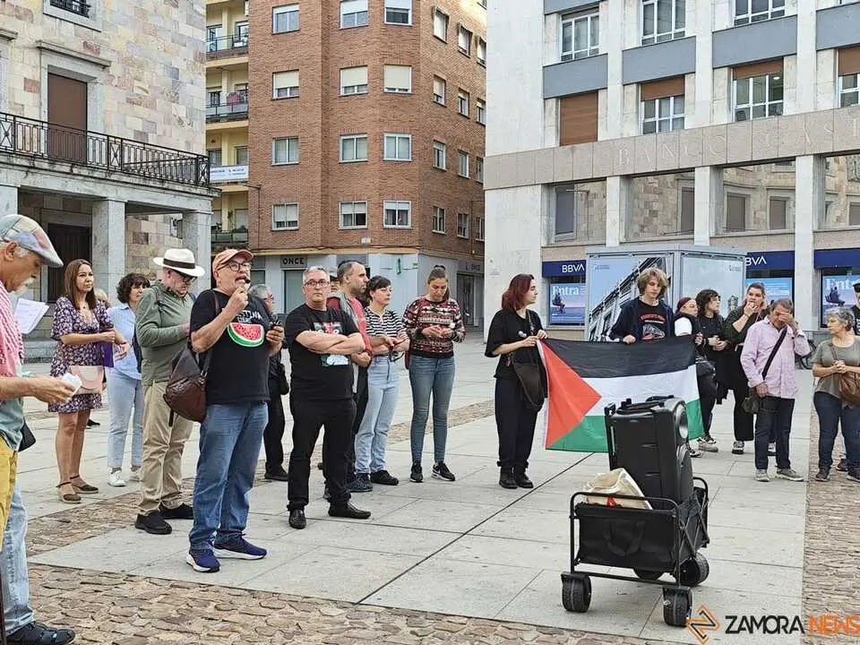 Protesta pro palestina Zamora _3