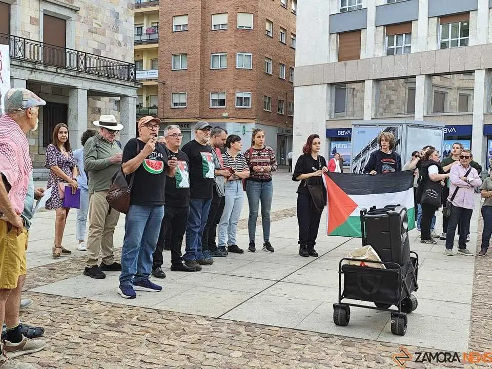 Protesta pro palestina Zamora _4