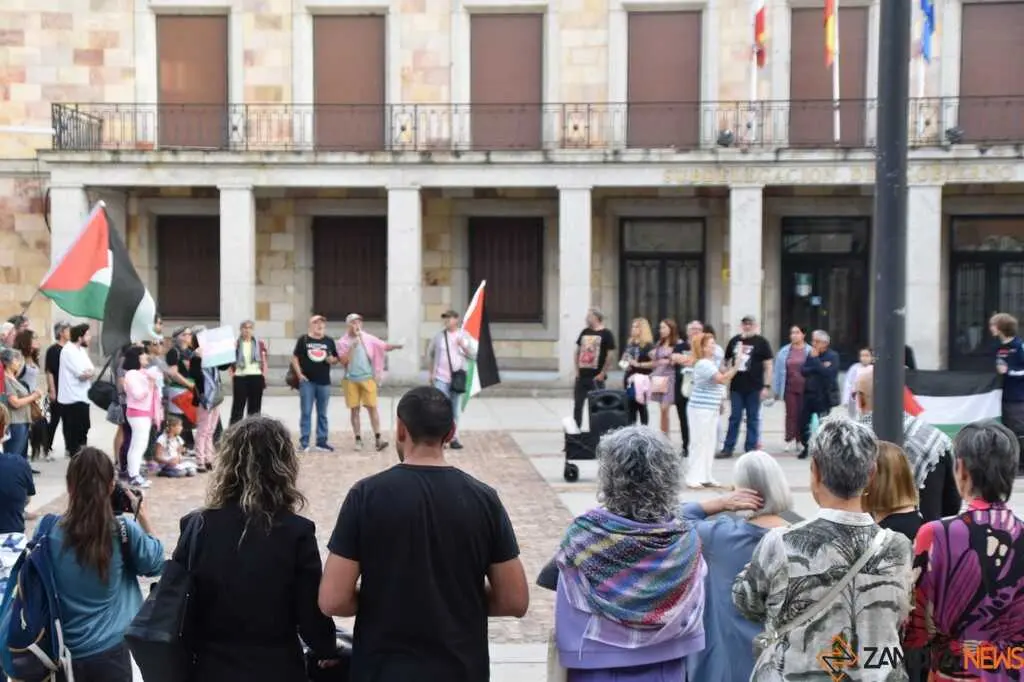 Protesta pro palestina Zamora _7
