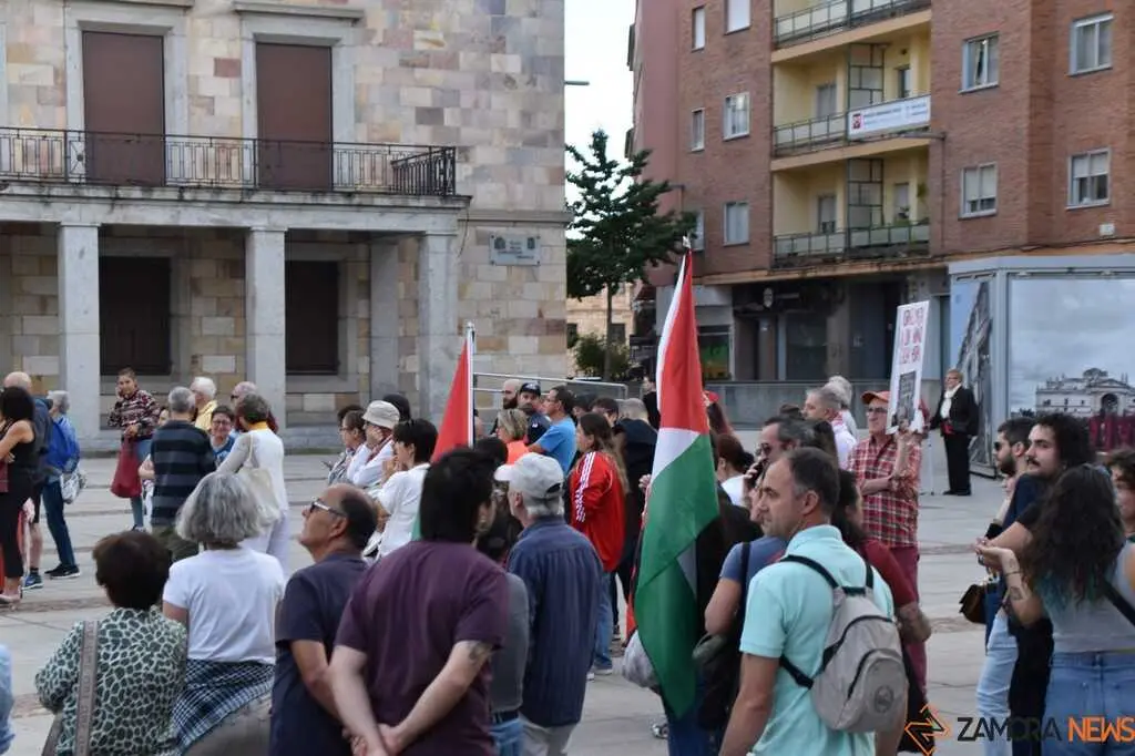 Protesta pro palestina Zamora _8