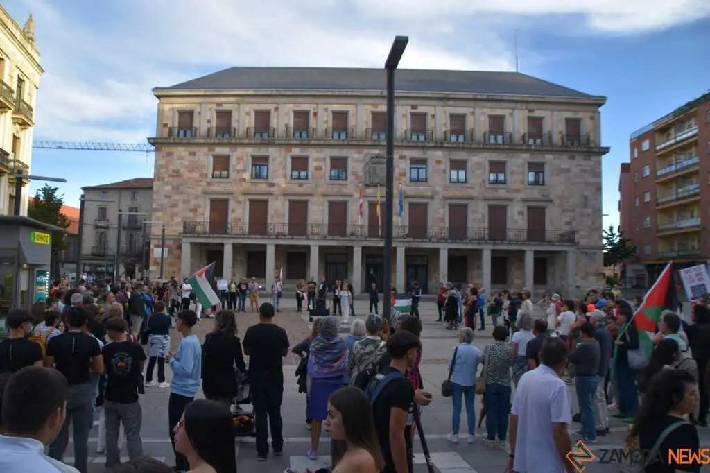 Protesta pro palestina Zamora _10