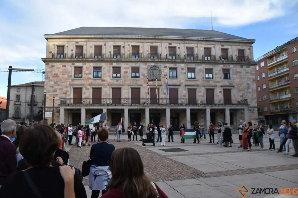 Protesta pro palestina Zamora _12