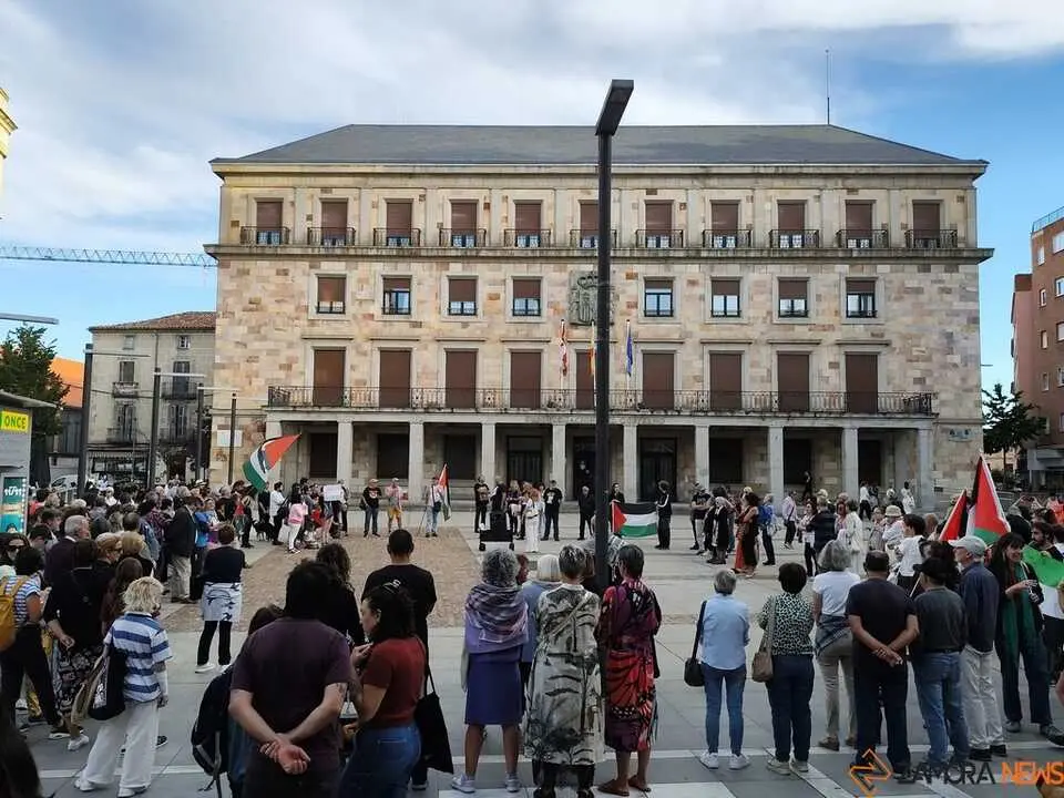 Protesta pro palestina Zamora _19