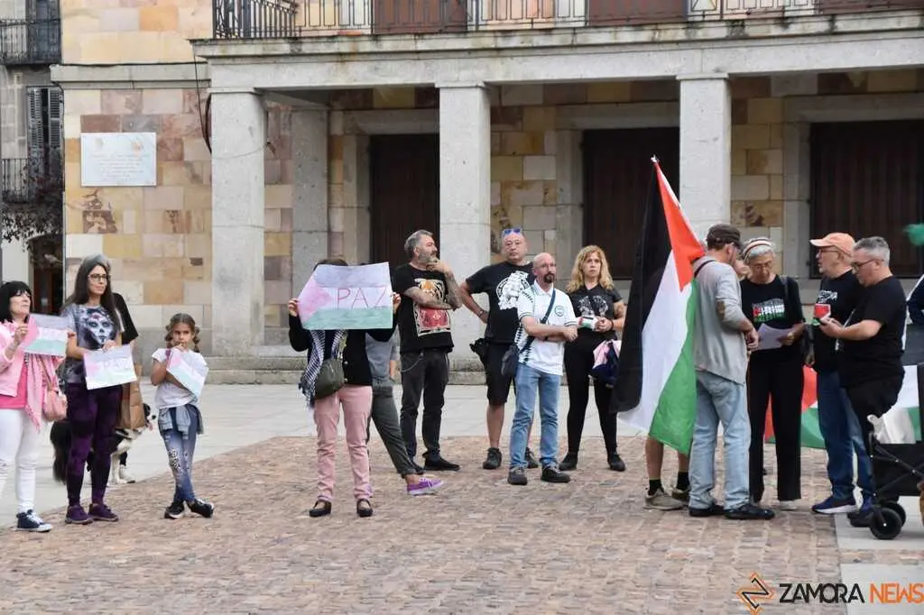 Protesta pro palestina Zamora _21