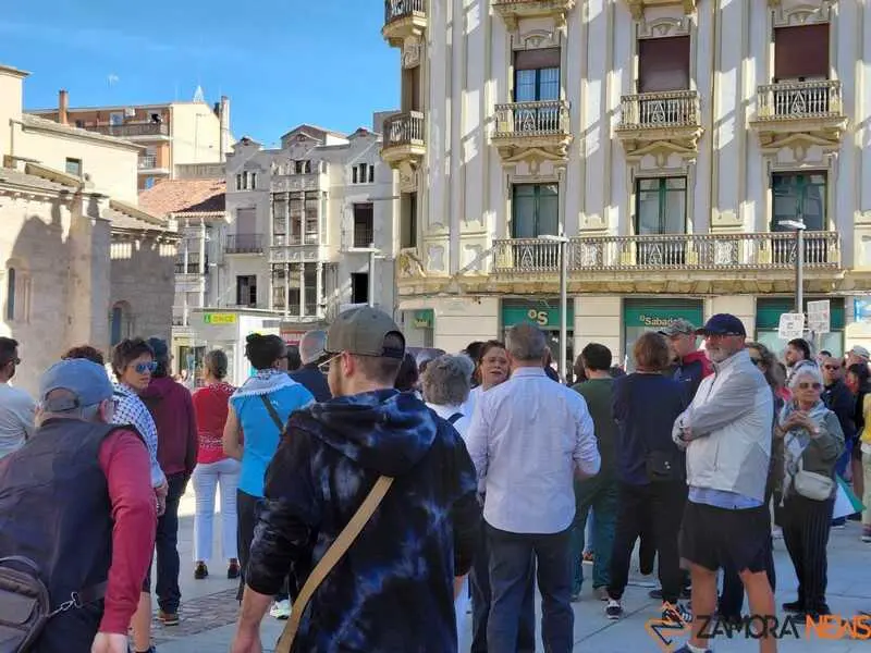 concentración por Palestina en Zamora _4