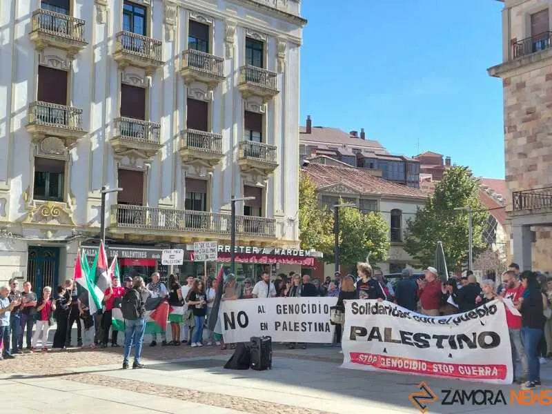 concentración por Palestina en Zamora _5