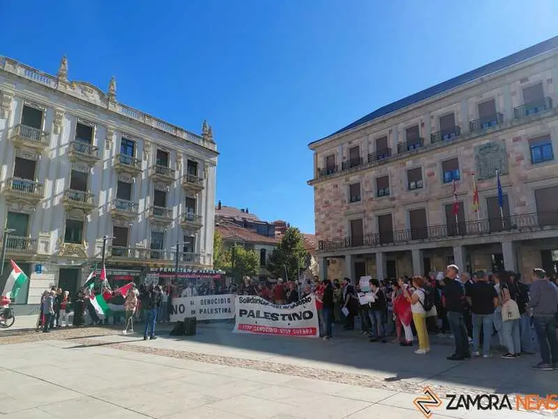concentración por Palestina en Zamora _7