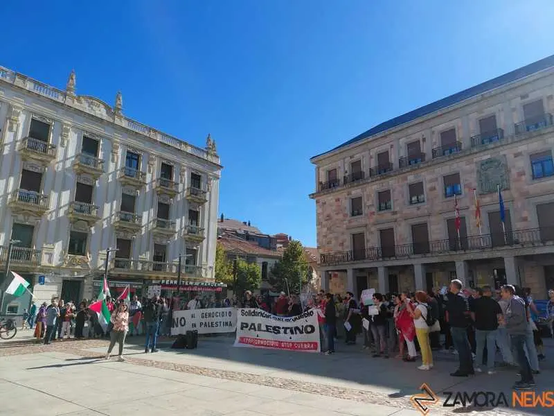 concentración por Palestina en Zamora _8