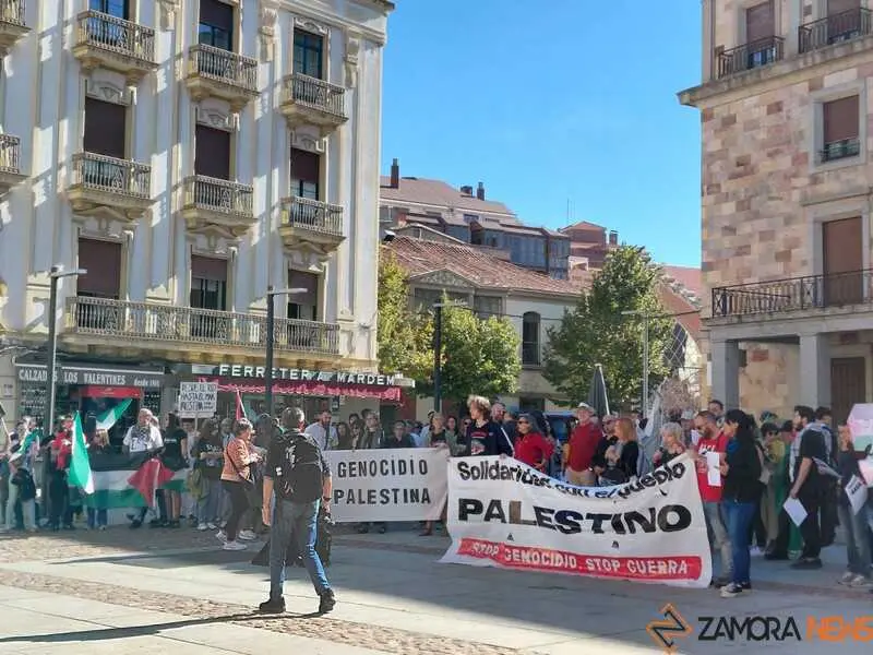 concentración por Palestina en Zamora _9