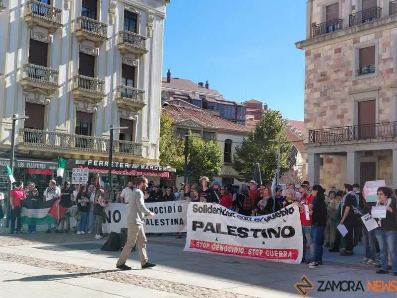 concentración por Palestina en Zamora _11