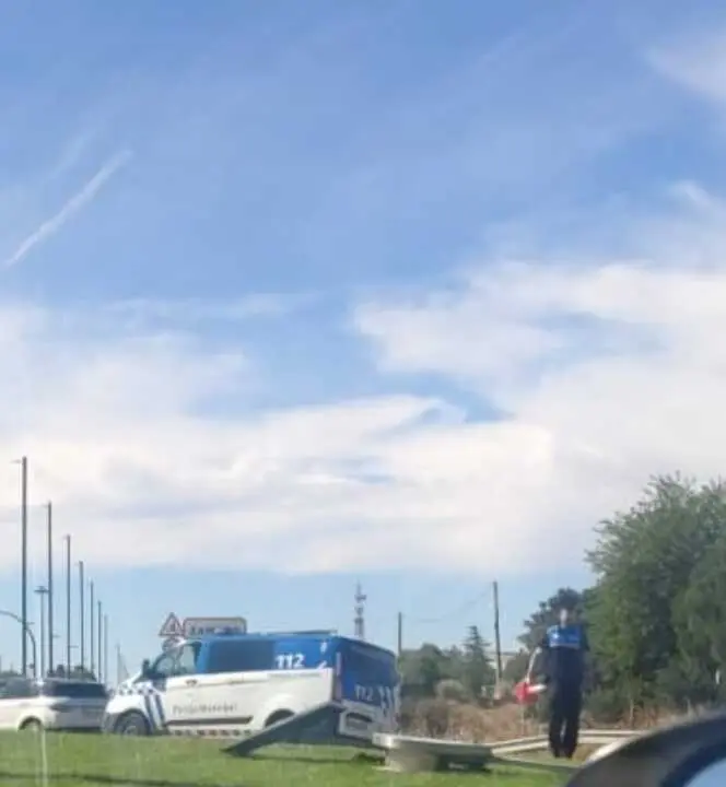 Accidente Zamora rotonda