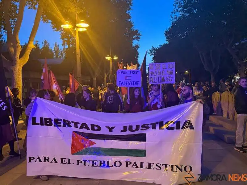 concetración por Palestina en Zamora_35
