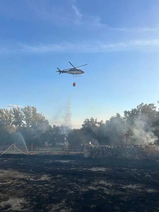 Helicóptero en Pobladura