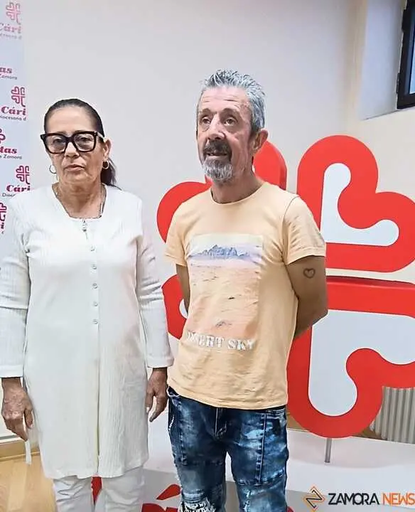 Francisco y Reina ponen rostro a la campaña de Cáritas en Zamora
