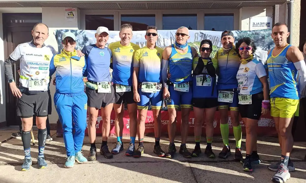 Participantes del club durante el VII Trail La Raya de Alcañices