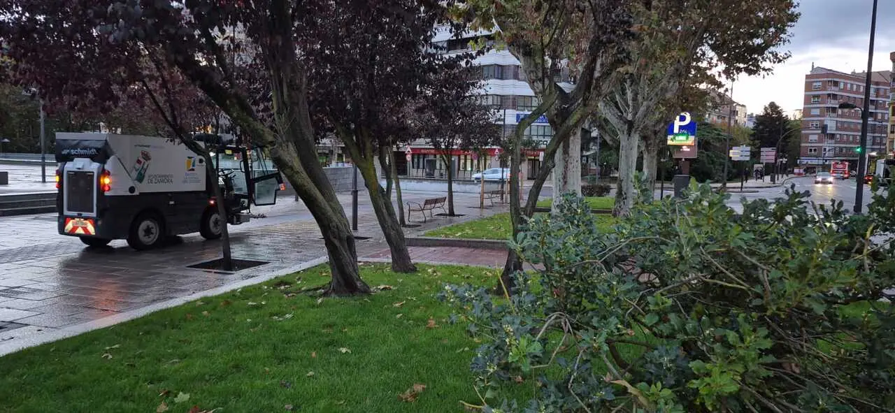 servicios de limpieza del Ayuntamiento de Zamora