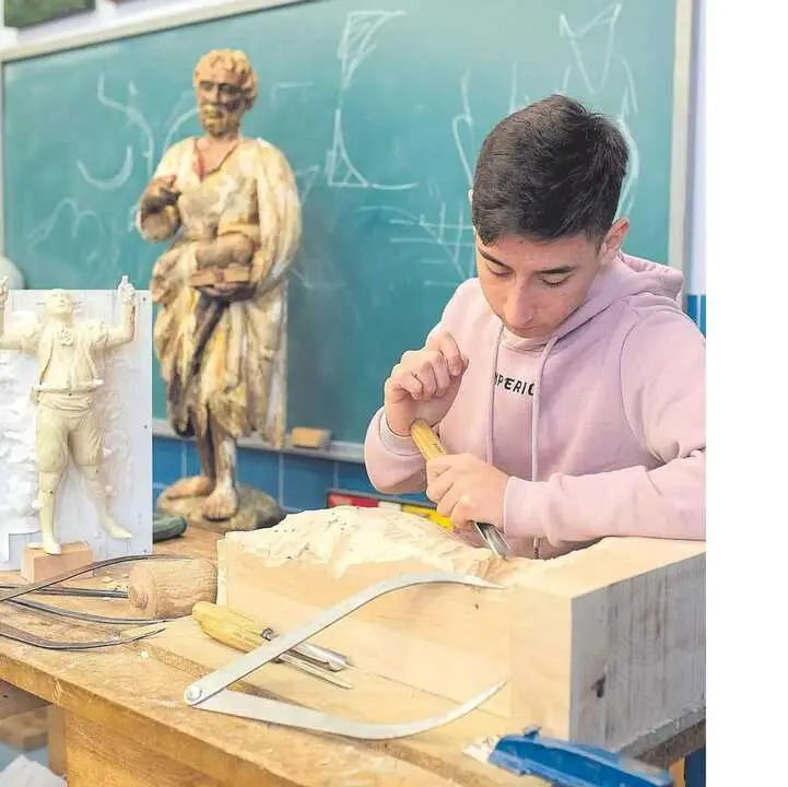 David Alonso, escultor coresino - Imagen cedida