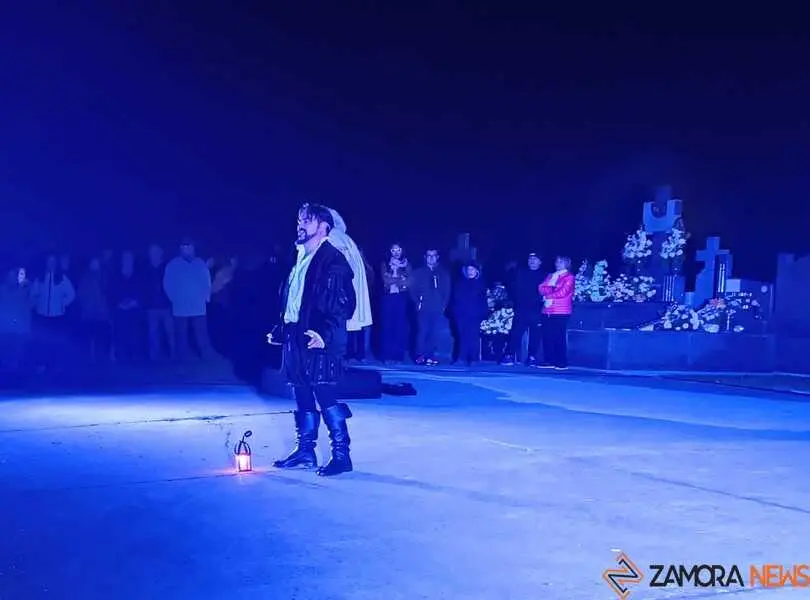 actuación Don Juan Tenorio en el cementerio de Zamora _2