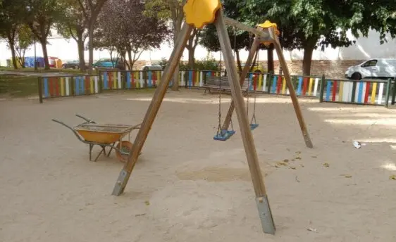 obras en un parque de Toro