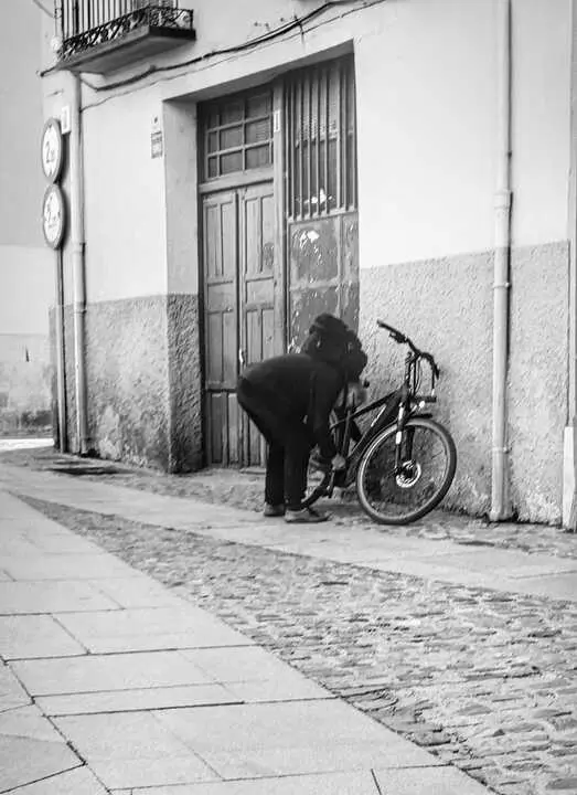 Cristoph cadena y bici