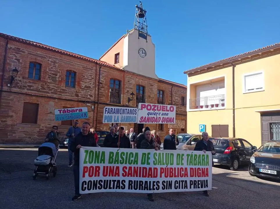 Concentración por la Sanidad en Tábara. Imagen de archivo