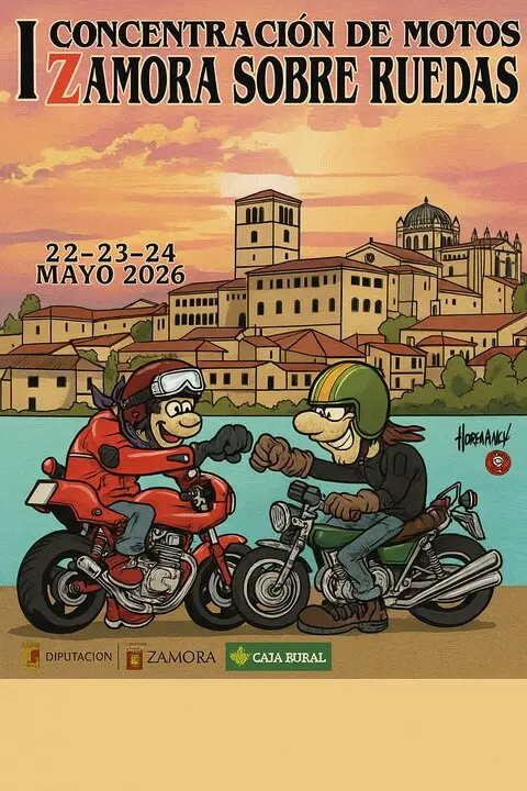 Cartel I Concentración motera Zamora