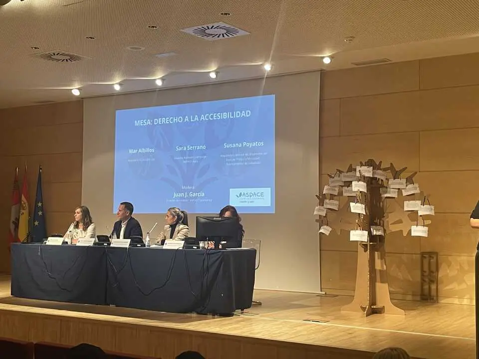 Aspace CyL y Cocemfe mesa debate accesibilidad personas con parálisis cerebral