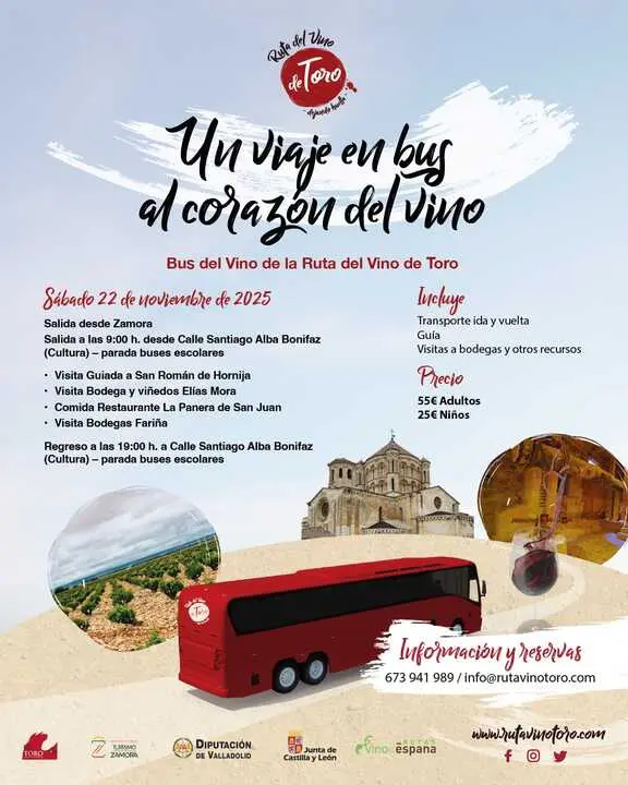 Bus a la Ruta Vino Toro