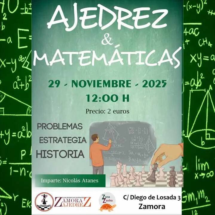 Cartel anunciador de la charla divulgativa