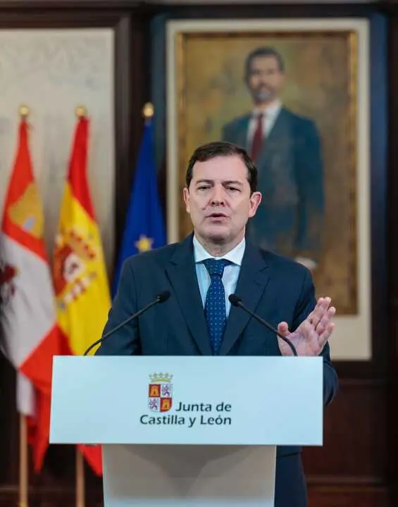 Mañueco en su declaración institucional