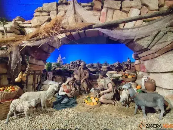 Belén navideño en la iglesia de la Magdalena. Imagen de archivo