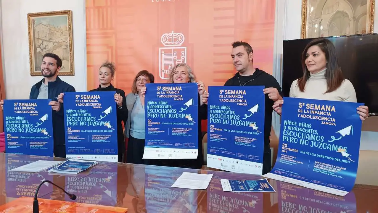 Presentación Semana de la Infancia en el Ayuntamiento de Zamora