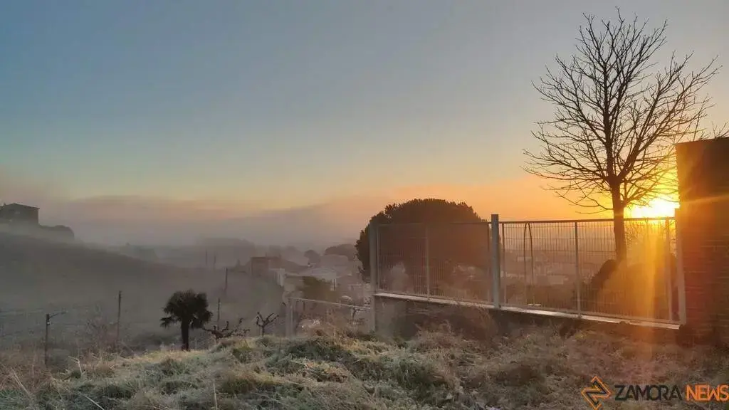 Amanecer helado en la provincia