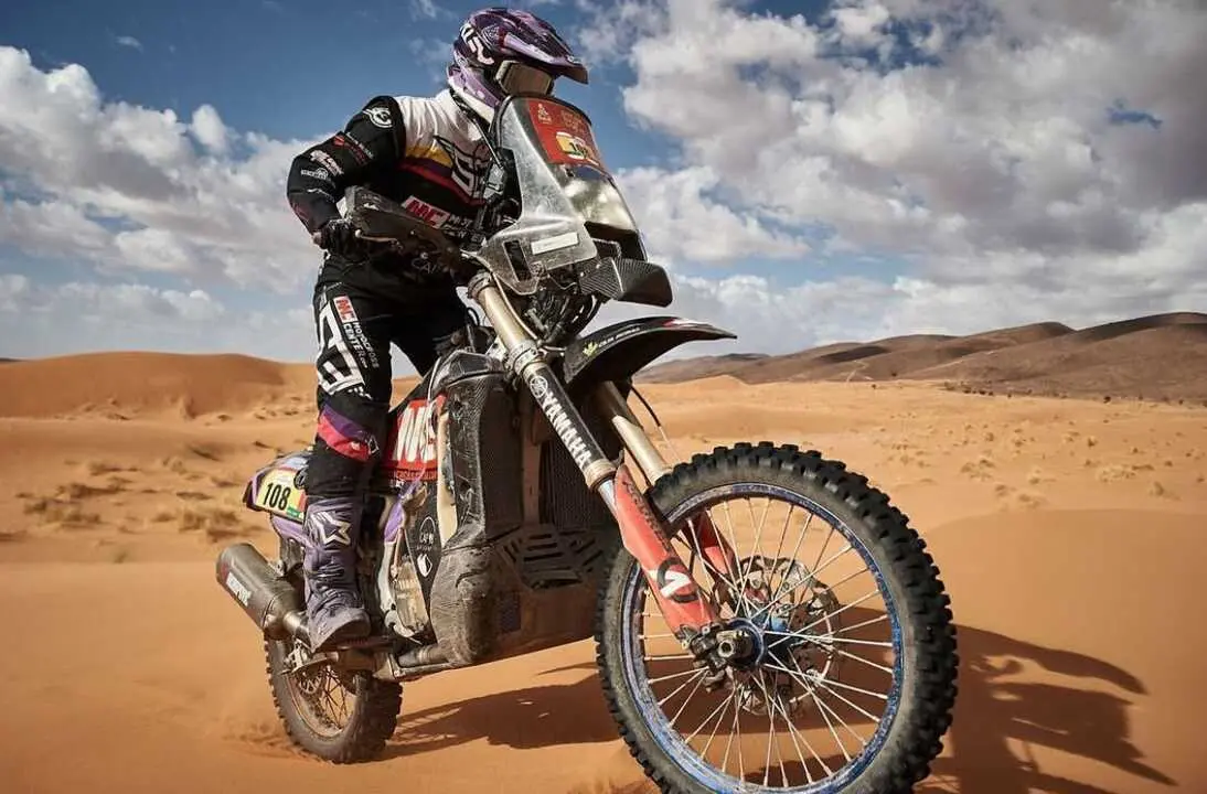 Sara García en el Fenek rally- imagen redes sociales Sara García