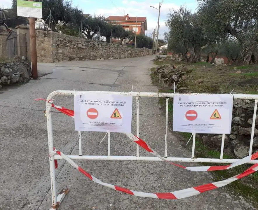 Obras calle Rodera en Fermoselle