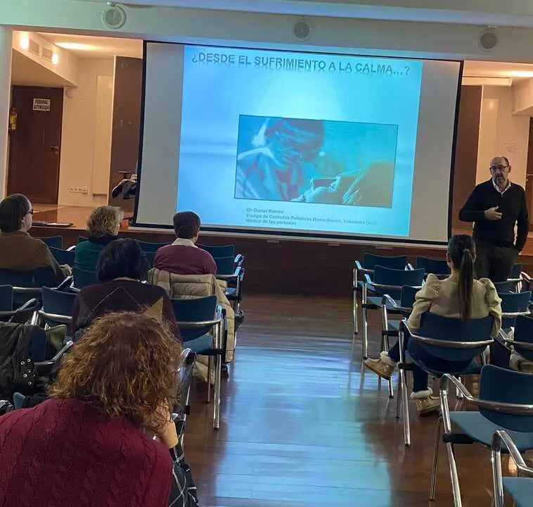 Daniel Ramos Pollo, durante su conferencia