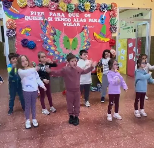 Captura del vídeo elaborado por el colegio Alejandro Casona