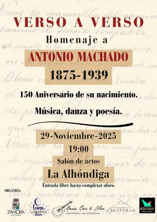 Cartel Aniversario Machado