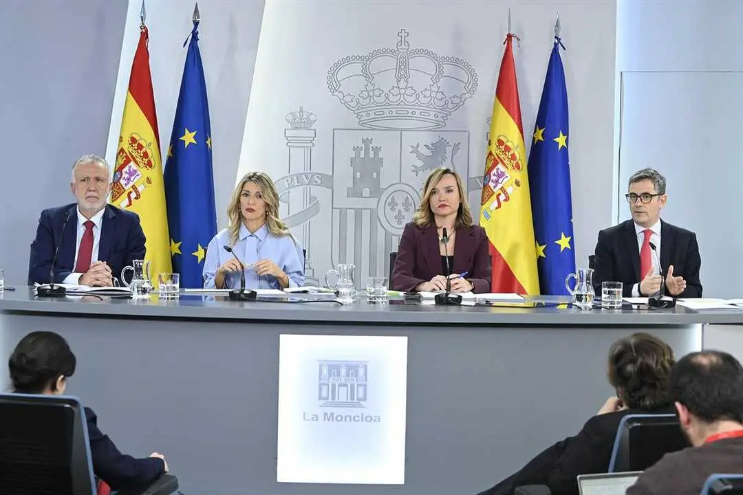 Rueda de prensa tras el Consejo de Ministros