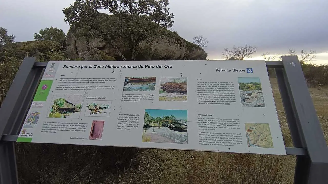 Panel explicativo en Pino del Oro1