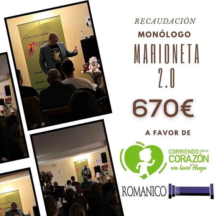 Recaudación monologo Corriendo con el Corazón por Hugo