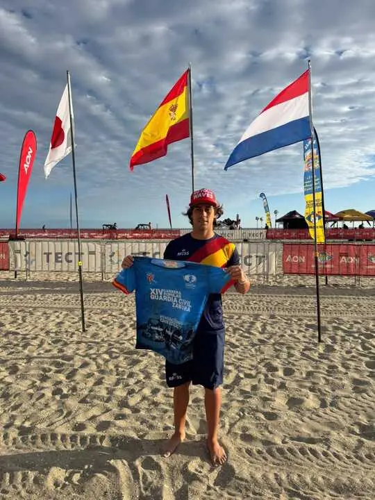 Marcos Antón Camiseta de la Carrera de la Gaurdia Civil de Zamora en Nueva Zelanda