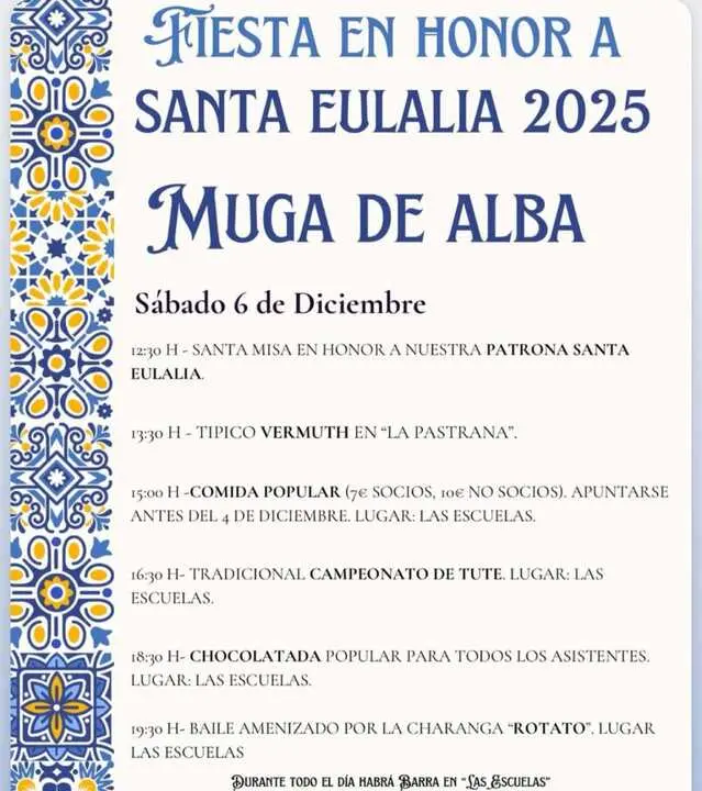 cartel fiestas Muga de Alba