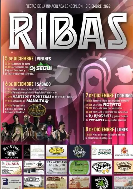 cartel fiestas de Ribas