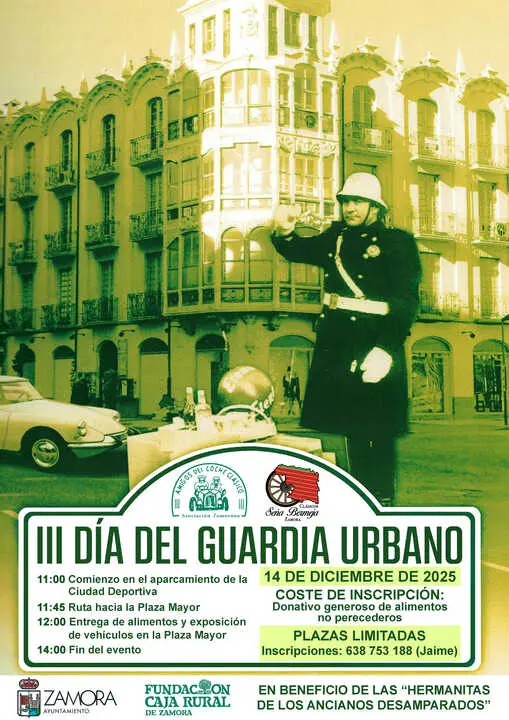 Cartel día del guardia urbano